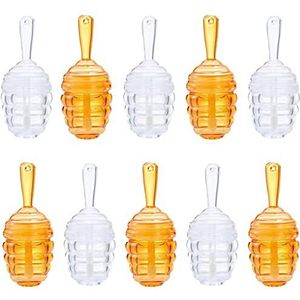 FZBNSRKO 10 stuks lege lipgloss tube honing potten vormige herbruikbare toverstaf buizen navulbare lipgloss containers (gemengde kleur, 9ml)