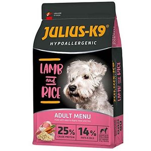 Julius-K9 - Lamb & Rice - Hypoallergeen hondenvoer voor volwassen honden - hondenbrokken op lam & rijst basis - geschikt voor alle rassen - 12kg