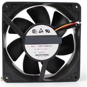 Voor Sanyo voor Denki 109P1424H101 DC 24V 0.37A 140x140x38mm 3-draads serverkoelventilator