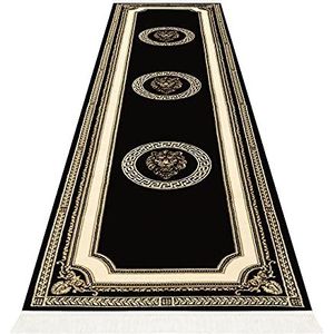 Belle Arti Premium meander tapijt met leeuwenkop, 100% viscose in Meander Design Carpet in verschillende maten 651 (80 x 200 cm, rechthoekig)