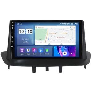 9"" Touch Car Stereo Radio DAB Head Unit GPS Navigatie voor Renault Megane 3 2008-2014 Android 12 Autoradio Ingebouwde CarAutoPlay Achteruitrijcamera Ondersteuning DSP Bluetooth USB android auto (Size