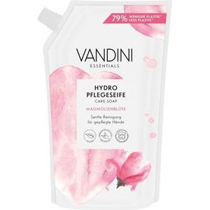 VANDINI Hydro Zeep Navulzak met magnoliablosegeur 500 ml - Made in Germany vloeibare zeep navulzak veganistisch - handzeep navulzak reinigt zacht - vloeibare handzeep navulling