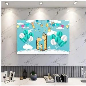 WLTYSM TV Cover Catoon TV Cover Bescherming Stofkap Huishoudelijke Opknoping TV Doek 32 tot 70 Inch Universele Decoratie TV Display Beschermers (34,9 cm)