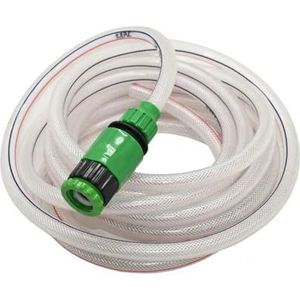 3/8 ""flexibele tuinslang 8/12 PVC tuinbesproeiingsslang for autowasstraat irrigatie (Color : 8 x 12-C-15m)