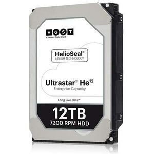 Western Digital HGST Ultrastar He12 HUH721212ALE600 12 TB harde schijf - 3,5"" intern - SATA (SATA/600) - 7200 tpm - 256 MB buffer - 5 jaar garantie