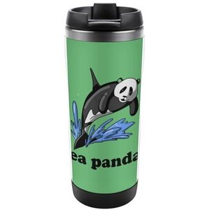 Sea Panda Orka Grappige Reizen Koffie Mokken Dubbele Muur Theekop Voor Kantoor Geschenken