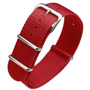 InOmak Outdoor Sport Horloge Band 16/18/20/24mm Nylon Canvas Horloge Riem, 18mm, Nylon