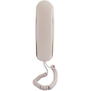 Vaste telefoon, tafel-/wandmonteerbare telefoon voor twee doeleinden, voor hotelkamer Familiekamer Lift Badkamer - beige