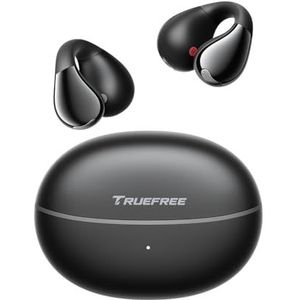 Truefree B1 Draadloze oordopjes, Clip-on oordopjes, Open-Ear hoofdtelefoon met Bluetooth 5.4, Ruimtelijk geluid, 25 uur speeltijd, Heldere gesprekken, Multipoint-verbinding, Aanpasbaar via App