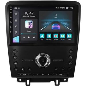 Android 14 GPS Navigation Stereo voor Ford Mustang 2010-2014 10 Inch 2 Din Car Stereo Radio met CarPlay AHD Omgekeerd beeld Bedieningselementen op het stuur Bluetooth(H8 8G+256G)
