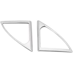 QAQMHVCVB 1 Paar A-stijl Matzilveren Autodeur Stereo Speaker Cover Sierlijst Geschikt Voor Peugeot 5008 3008 GT 2017 2018 Accessoires Autobekleding Interieur