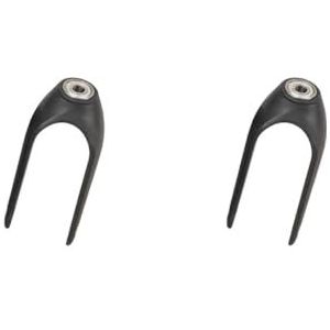 2 Set Duurzaam Rolstoel Vervanging Vorken Universele Voor De Meeste Rolstoelen PVC Verdikte ABS Rolstoel Caster Vorken Voorvork 8 inch