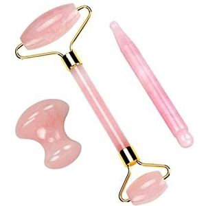 Jade Roller Set Paddestoel Massager Stemloze Gezicht Roller Cellulitis Rimpel Oog Acupoint Beauty Tool 1 Stks (Kleur: Face Roller)