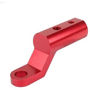 Motorfiets Uitbreidingsrek Achteruitrijcamera Stuur Spiegel Mount Adapter Motor Licht Extender Beugel Telefoon Houder Stand Motoraccessoires (Color : Red)