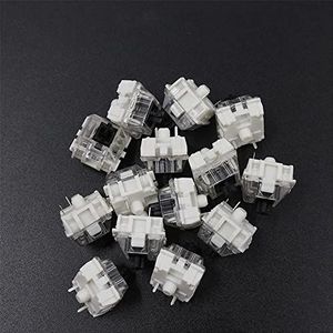 Zwart Blauw Bruin Rood Mechanisch Toetsenbord Schakelaars voor CIY Sockets SMD 3Pin Dunne Pins Gaming Toetsenbord Schakelaars Compatibel voor MX Schakelaar (100STKS) (zwart)