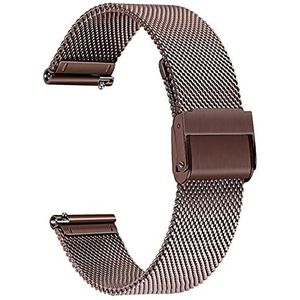 Milanese roestvrijstalen horlogeband compatibel met Samsung Galaxy Watch3 18 mm 24 mm Quick Release Band Mesh Strap Watch 3 Polsband Rose Gold (Color : Colorful, Size : 24mm)