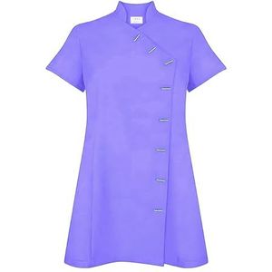 IBEX Zwarte schoonheid tuniek spa salon schoonheidsspecialiste tuniek nagel massage therapeut uniform, hemelsblauw, Paars, 18