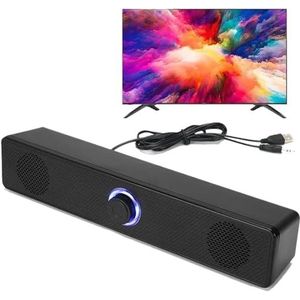 PC Soundbar Bedrade en draadloze Bluetooth-luidspreker USB-aangedreven soundbar Geschikt for tv, pc, laptop, gaming, thuisbioscoop, surround-audiosysteem(Wired Version)