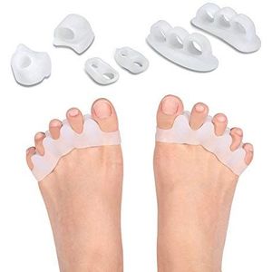8 stks Teenseparators Teen Stijltang In Schoen Teen Spacer Teen Hammer Teen Stijltang Spacers voor Pijnverlichting, Hallux Valgus, Crooked Toes en Overlap