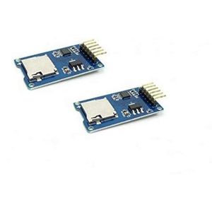 HaiMa 2 stuks Micro SD-kaart Micro SD SDHC Mini Tf kaartlezer module voor Arduino blauw