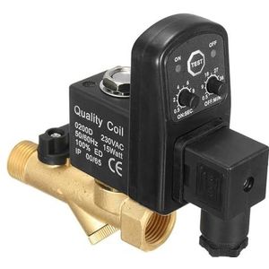 QRFMWRYO Magneetklep met digitale timer voor automatische condensaatafvoer, compressor 1/2 inch DC24V AC110V of AC220V EDV-15T (Maat: AC110V)