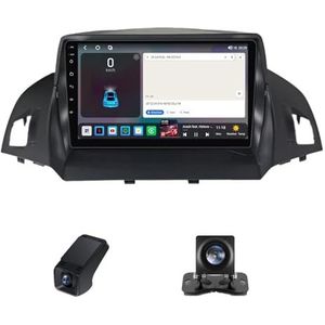 Autoradio Geldt voor Ford Kuga 2 Escape 3 2012-2019 2 DIN met scherm Compatibel met CarPlay [Wireless] 9 inch touchscreen Bluetooth Stereo Auto Android Auto Achteruitrijcamera(NF-2)