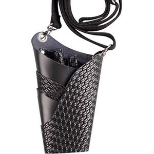 Een kapper, een heuptas, PU leren schaartas organizer met 3 compartimenten for kappers