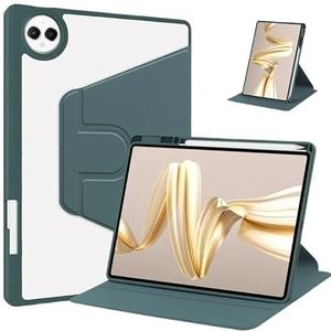 Rotatiehoes geschikt for Huawei MatePad Pro 12.2 2024 Acryl harde tablethoes MRO-W00 MRO-W10 met pengleuf(Dark green)