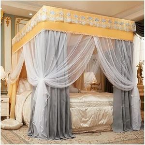 SFQEVHRZ Muskietennet, klamboe bed luifel, Europese sprei klamboe, prinses kamer stapelbed gordijn slaapkamer decoratie (afmetingen: 200 x 220 cm/79 x 87 inch)