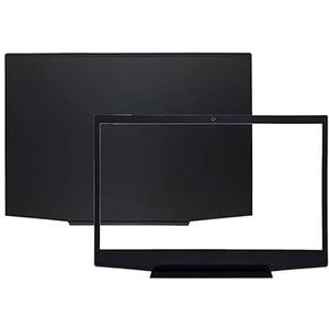 WANGHUIH LCD-achterklep bovendeksel + voorrand trim cover compatibel met HP Pavilion Gaming 15-CX TPN-C133-serie (A+B)