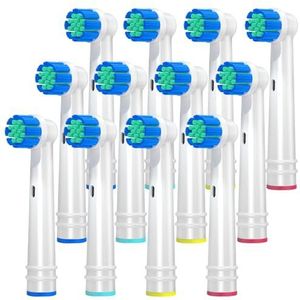 REDTRON tandenborstelkoppen compatibel met Oral B elektrische tandenborstels, Sensitive Clean Vervanging borstelhoofden Fit Professional Care Vitality Pro Smart Genius Series, 12 stuks