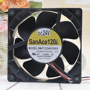 Original 9WF1224H1D03 A90L-0001-0509 24V 0.32A 120 * 120 * 38mm alarm detection fan