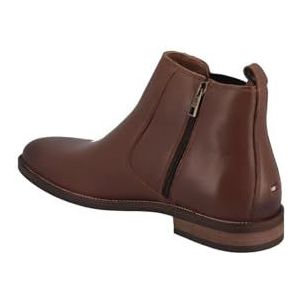 Tommy Hilfiger Heren Essential Hilfiger LTH Chelsea Fm0fm04182 lage laars, Bruine Winter Cognac, 43 EU