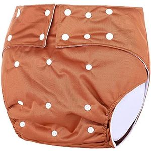 Volwassen luier wasbare incontinentie voor oude mensen geurvrije taille grote maat bruin