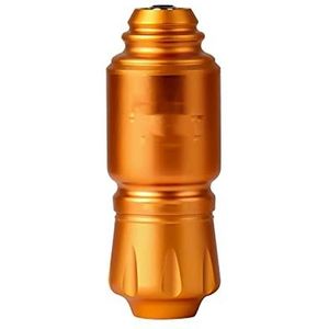 Mini Raket Tattoo Machine Set Japan Motor Draadloze Tattoo Voeding RCA Interface Rotary Tattoo Pen Kit (Color : Gold Pen)