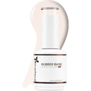 Nicedeco Rubber Base Gel Nagellak - UV LED Semi-Permanent Soak Off - Translucente Kleur Base Coat 15ML-005