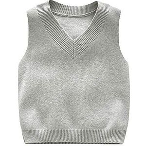 Jongens Jumper Kids Gebreide Vest Mouwloos Lingge Knitwear Tank Top Pullover 3-8 Jaar