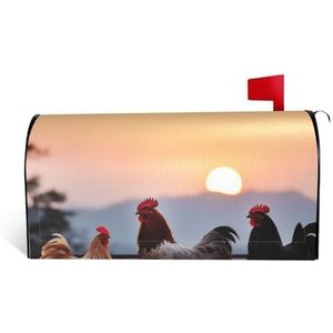 GTKSYNVE - Dierlijke Kippen - Brievenbushoes - Magnetische Standaardmaat 21 x 18 inch - Waterdicht