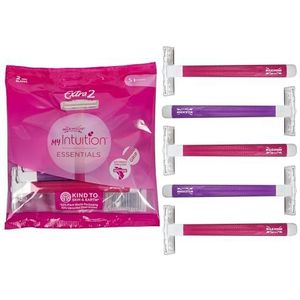 Scheermesjes - Wegwerp Twin Messen - Antislip Grip - Smeerstrip met Vitamine E en Aloë