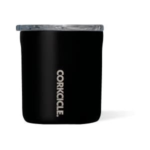 Corkcicle Buzz Cup - Drievoudig geïsoleerde roestvrijstalen reisbeker met onbreekbaar deksel - herbruikbare beker - mat zwart, 12oz/355ml