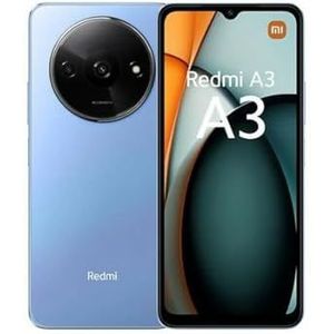 Xiaomi Redmi A3 Smartphone, 16,7 cm (6,71 inch), 4 GB RAM, 128 GB, blauw