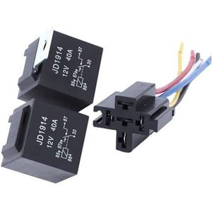 Auto Relais 12V/24V40A JD2912 Waterdicht Vijf-Pin met Zilveren Contacten (Maat: DC12V Five Pin Socket)