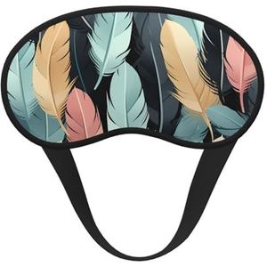 Veren, slaapmasker, zacht, comfortabel oogmasker met verstelbare riem, verduisterend, oogslaapschaduw, hoes voor vrouwen, meisjes, mannen, reizen, yoga, dutje in ploegendienst