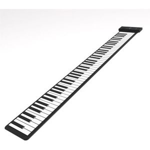 Handgerolde Piano Met 88 Toetsen, Verdikt Zacht Toetsenbord, Digitale Piano, Opvouwbaar Draagbaar Elektronisch Toetsenbord Draagbaar Keyboard Piano