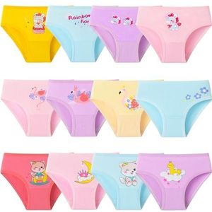 Adorel Meisjes Onderbroeken Katoen Broek Ondergoed Set van 12 Beer 98-104 (Fabrikant Maat S)