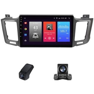Carplay autoradio 2 Din geldt voor Toyota RAV4 4 XA40 5 XA50 2012-2018 met Android Auto Bluetooth 9 inch touchscreen autoradio met DSP GPS stuurwielbediening + achteruitrijcamera(C20)