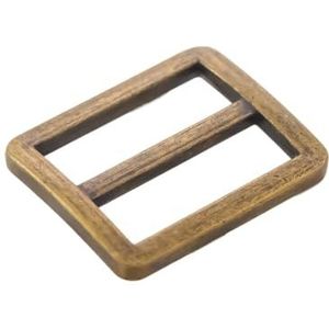 Verstelbare Triglides-schuifgespen, 5 stuks metalen schuifsluiting met drievoudige glijders for riem, tas, schoenen, kleding en leer(Bronze,32mm)