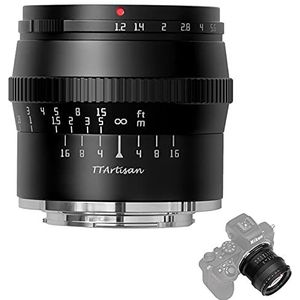 TTARTISAN 50mm F1.2 Lens APS-C Camera's Lens Handmatige focus Compatibel met NZ Mount Camera's ZFC Z50 Z5 Z6 Z6II Z7 Z7II Z9.