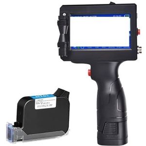 Draagbare etikettenprinter met datum- en tekstpatrooncoderingsmachine, inkt 12,7 mm in meerdere talen,Soepele werking(Printer and 1 ink)