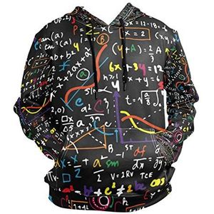 FVFV Mathematical Formula Hoodie Sweatshirt voor Jongens Meisjes Trekkoord Pullover Lange Mouwen Hooded, Schattige kunst, XL